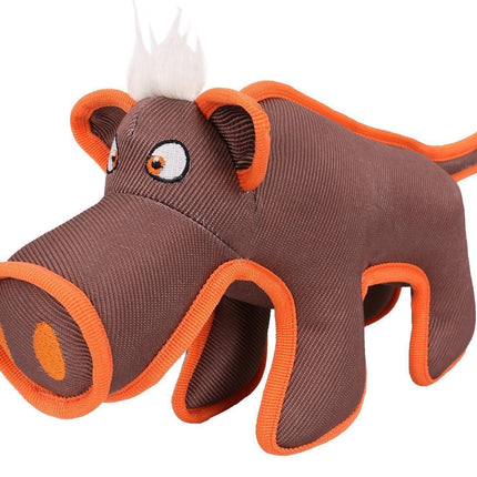 Pet Life ® 'Dura-Chew' Plush Animal Nylon Squeaker Dog Toy