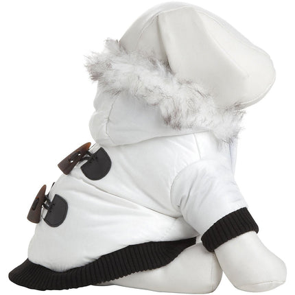 Pet Life ® Aspen Winter-White 3M Insulated Fashion Pet Parka Dog Coat