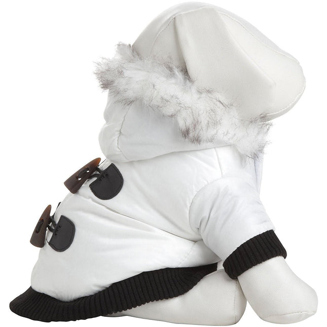 Pet Life ® Aspen Winter-White 3M Insulated Fashion Pet Parka Dog Coat