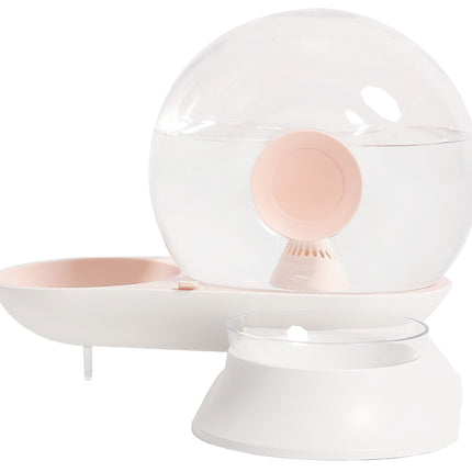 Pet Life ® 'Auto-Myst' Snail Shaped 2-in-1 Automated Gravity Pet Filtered Water Dispenser and Food Bowl