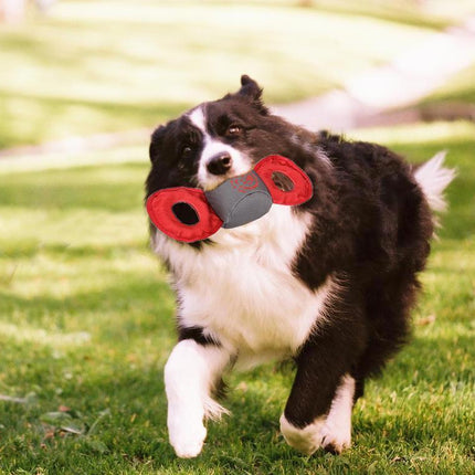 Pet Life ® 'Chompter' Dura-Chew Plush Waterproof Tugging Nylon Dog Toy