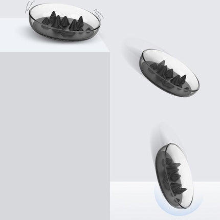 Pet Life ® 'Cirlicue' Mountain Shaped Modern Slow Feeding Pet Bowl