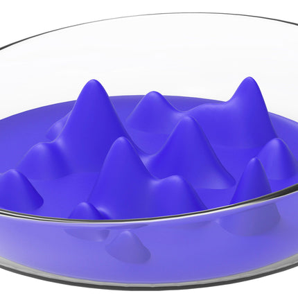 Pet Life ® 'Cirlicue' Mountain Shaped Modern Slow Feeding Pet Bowl