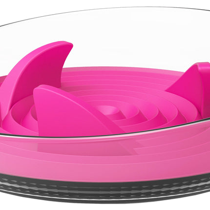 Pet Life ® 'Cirlicue' Shark Fin Shaped Modern Slow Feeding Pet Bowl