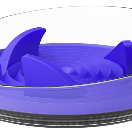 Pet Life ® 'Cirlicue' Shark Fin Shaped Modern Slow Feeding Pet Bowl