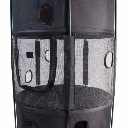 Pet Life ® 'Climber-Tree' Play-Active Travel Collapsible Lightweight Kitty Cat Tree House Lounger