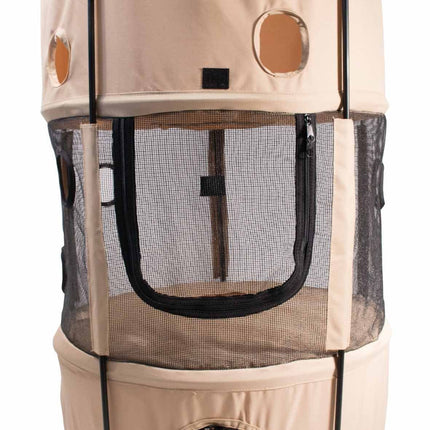 Pet Life ® 'Climber-Tree' Play-Active Travel Collapsible Lightweight Kitty Cat Tree House Lounger