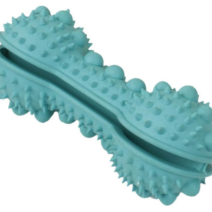 Pet Life ® 'Denta-Bone' TPR Treat Dispensing and Dental Cleaning Durable Dog Toy