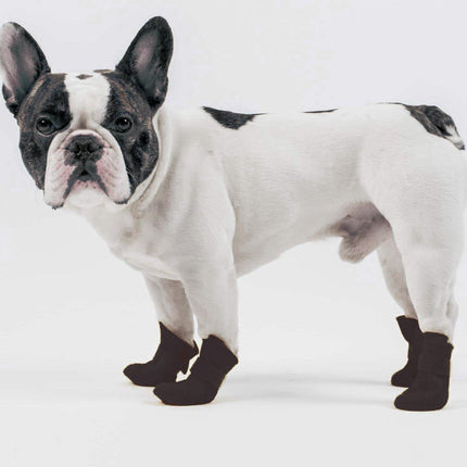 Pet Life ® Elastic Protective Multi-Usage All-Terrain Rubberized Dog Shoes - Set of 4