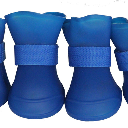 Pet Life ® Elastic Protective Multi-Usage All-Terrain Rubberized Dog Shoes - Set of 4