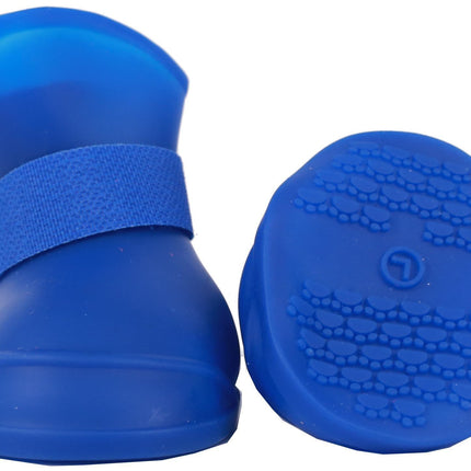 Pet Life ® Elastic Protective Multi-Usage All-Terrain Rubberized Dog Shoes - Set of 4