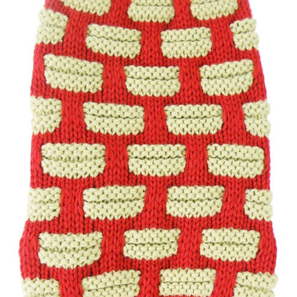 Pet Life ® Fashion Weaved Heavy Knit Designer Ribbed Turtle Neck Dog Sweater