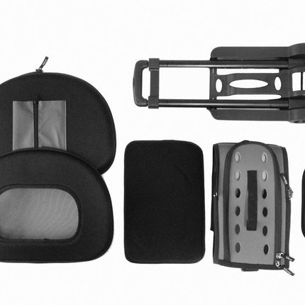 Pet Life ® 'Final Destination' Airline Approved 2-in-1 Tough-Shell Wheeled Collapsible Travel Fashion Pet Dog Carrier Crate