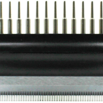 Pet Life ® Flex Series 2-in-1 Dual-Sided Grooming Undercoat Pet Rake and Deshedder