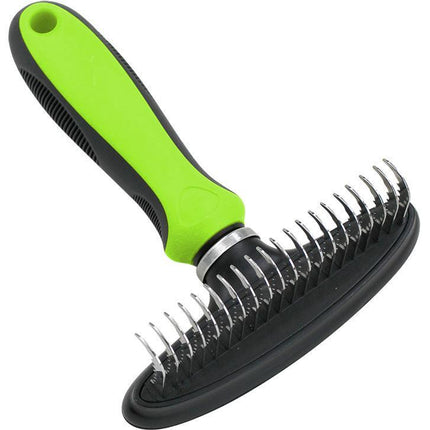 Pet Life ® Flex Series Undercoat Dematter Grooming Pet Rake
