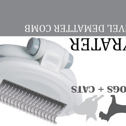 Pet Life ® 'Gyrater' Swivel Travel Grooming Dematting Pet Comb