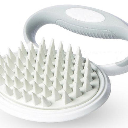 Pet Life ® 'Gyrater' Swivel Travel Silicone Massage Grooming Pet Brush