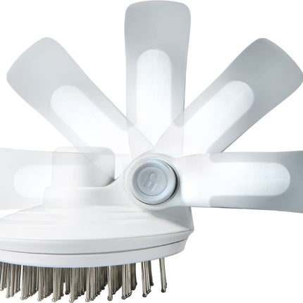 Pet Life ® 'Gyrater' Travel Self-Cleaning Swivel Grooming Pet Pin Brush