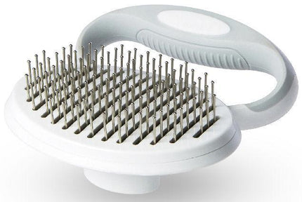 Pet Life ® 'Gyrater' Travel Self-Cleaning Swivel Grooming Pet Pin Brush