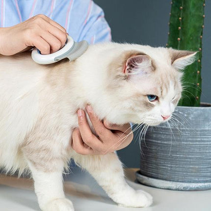 Pet Life ® 'Knuckler' Handheld Travel Flexible Grooming Pet Rake Comb