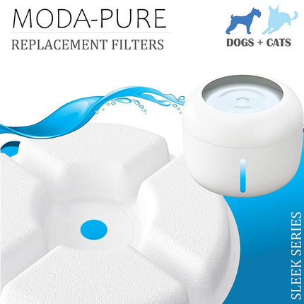 Pet Life ® 'Moda-Pure' Filtered Dog and Cat Fountain - Replacement Filters - 3 Pack