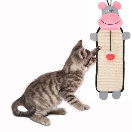 Pet Life ® 'Paw-Pleasant' Hanging Sisal & Jute Carpet Kitty Cat Scratcher with Toy