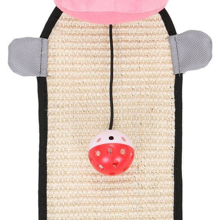 Pet Life ® 'Paw-Pleasant' Hanging Sisal & Jute Carpet Kitty Cat Scratcher with Toy