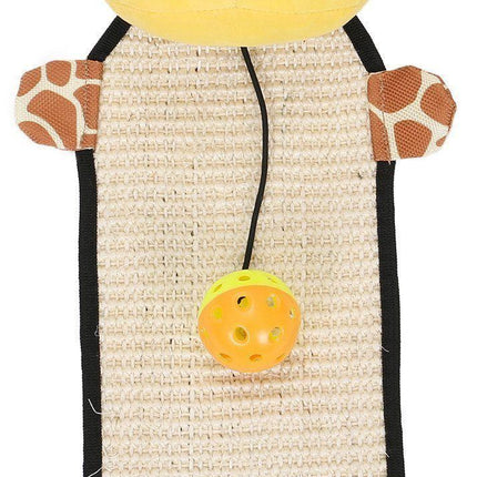 Pet Life ® 'Paw-Pleasant' Hanging Sisal & Jute Carpet Kitty Cat Scratcher with Toy