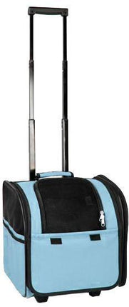 Pet Life ® 'Pawdon Me '  Wheeled Airline Approved Travel Collapsible Pet Dog Carrier