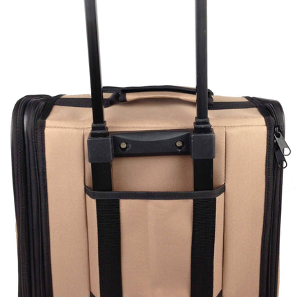 Pet Life ® 'Pawdon Me '  Wheeled Airline Approved Travel Collapsible Pet Dog Carrier