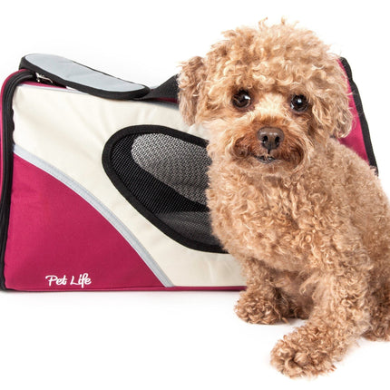 Pet Life ® 'Phenom-Air' Airline Approved Collapsible Fashion Designer Pet Dog Carrier