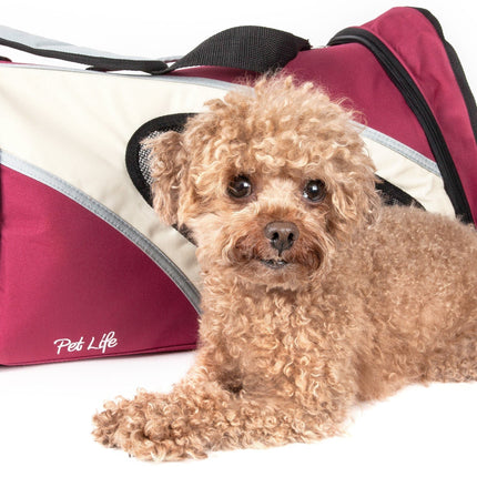 Pet Life ® 'Phenom-Air' Airline Approved Collapsible Fashion Designer Pet Dog Carrier