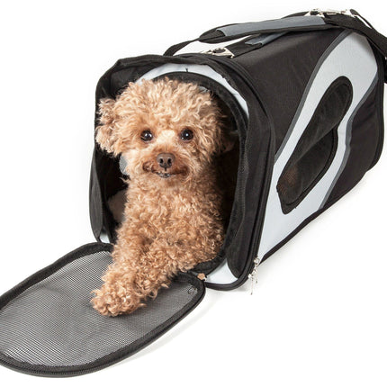 Pet Life ® 'Phenom-Air' Airline Approved Collapsible Fashion Designer Pet Dog Carrier