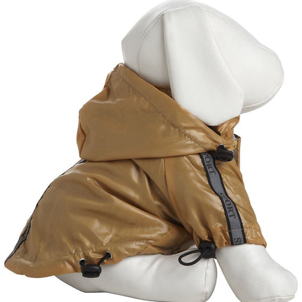 Pet Life ® 'Reflecta-Sport' Multi-Adjustable Reflective Weather-Proof Dog Raincoat w/ Removable Hood