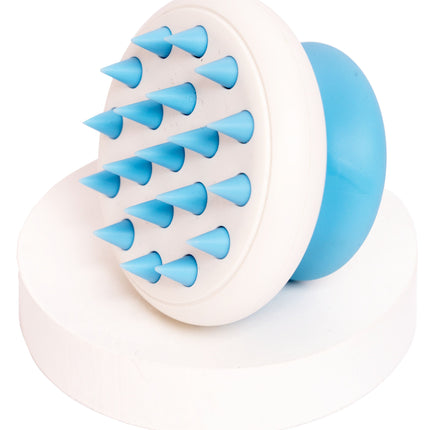 Pet Life ® 'Scwubba' Handheld Bathing Brushing and Massaging Soft Flexible Grooming Pet Comb