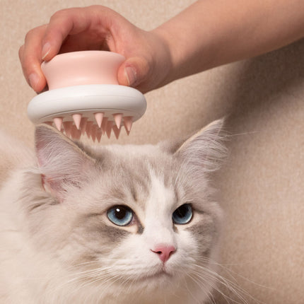 Pet Life ® 'Scwubba' Handheld Bathing Brushing and Massaging Soft Flexible Grooming Pet Comb