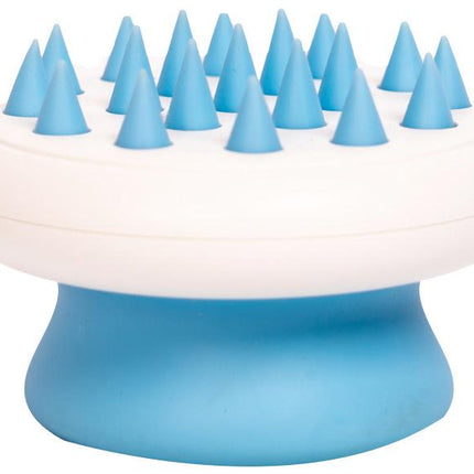 Pet Life ® 'Scwubba' Handheld Bathing Brushing and Massaging Soft Flexible Grooming Pet Comb