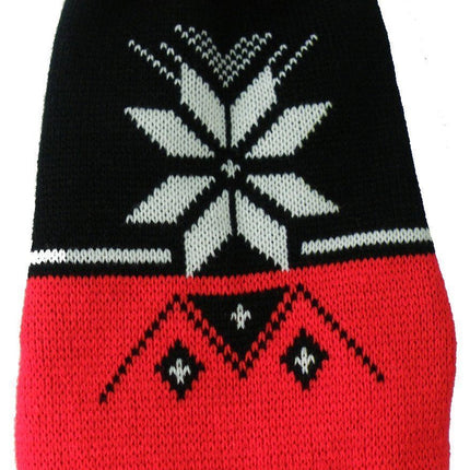 Pet Life ® Snow Flake Cable-Knitted Ribbed Fashion Turtle Neck Dog Sweater