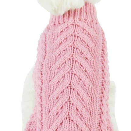 Pet Life ® 'Swivel-Swirl' Heavy Cable Knitted Fashion Designer Dog Sweater