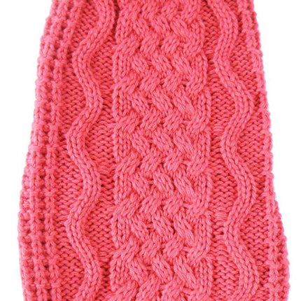 Pet Life ® 'Swivel-Swirl' Heavy Cable Knitted Fashion Designer Dog Sweater