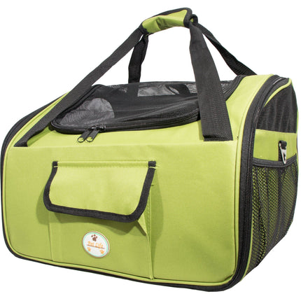 Pet Life ® 'Ultra-Lock' Collapsible Safety Travel Wire Folding Pet Dog Carseat Car Seat Carrier crate