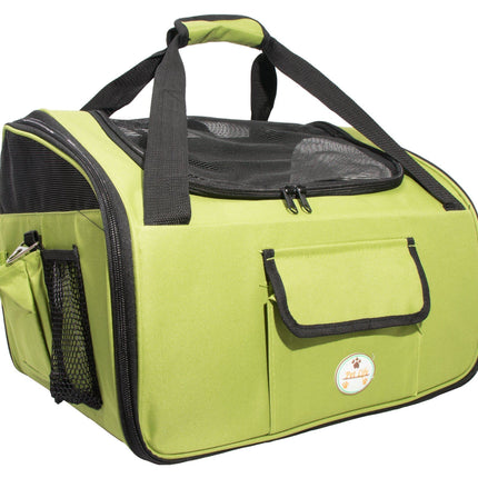 Pet Life ® 'Ultra-Lock' Collapsible Safety Travel Wire Folding Pet Dog Carseat Car Seat Carrier crate