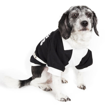Pet Life ® 'Varsity-Barkcity' Buckled Collared Dog Coat Jacket