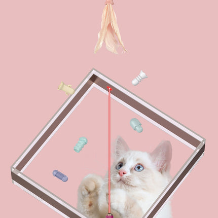 Pet Life ® 'Wander-cat' Customizeable and Extendable 10-in-1 Attachment Laser Cat Teaser