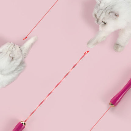 Pet Life ® 'Wander-cat' Customizeable and Extendable 10-in-1 Attachment Laser Cat Teaser