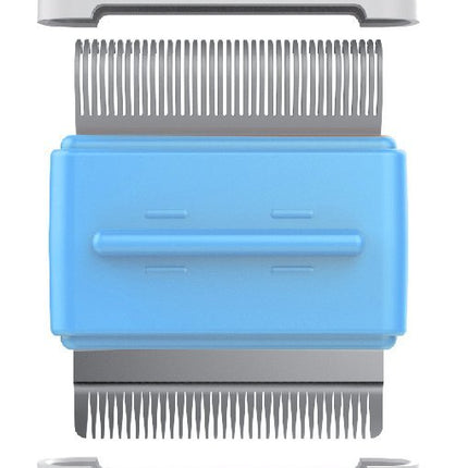 Pet Life ® 'Zipocket' 2-in-1 Underake and Stainless Steel Travel Grooming Pet Comb