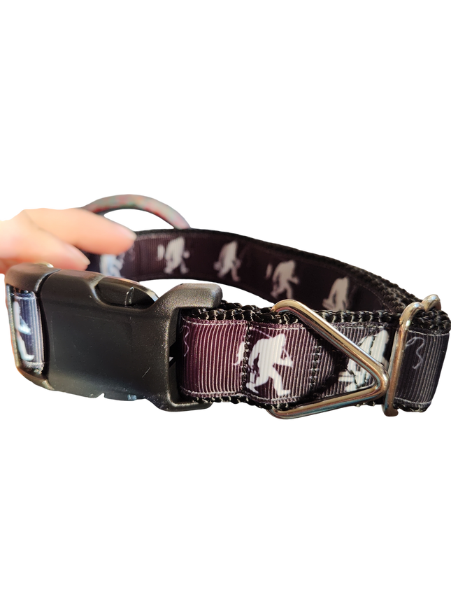 Fishing Sasquatch Nylon Dog Collar MD, LG, XL, Leash