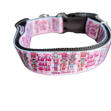 Ya'll Are Nuts! Nutcracker Nylon Dog Collar