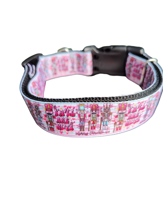Ya'll Are Nuts! Nutcracker Nylon Dog Collar