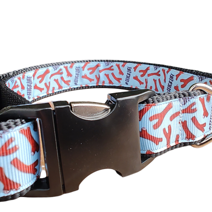 # Stick Life Black Nylon Dog Collar MD, LG, XL, Leash